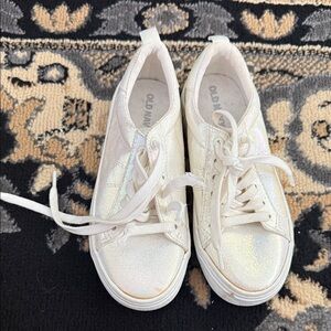Old Navy Iridescent White Sneakers
